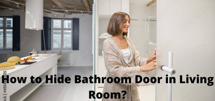 How to Hide Bathroom Door in Living Room?