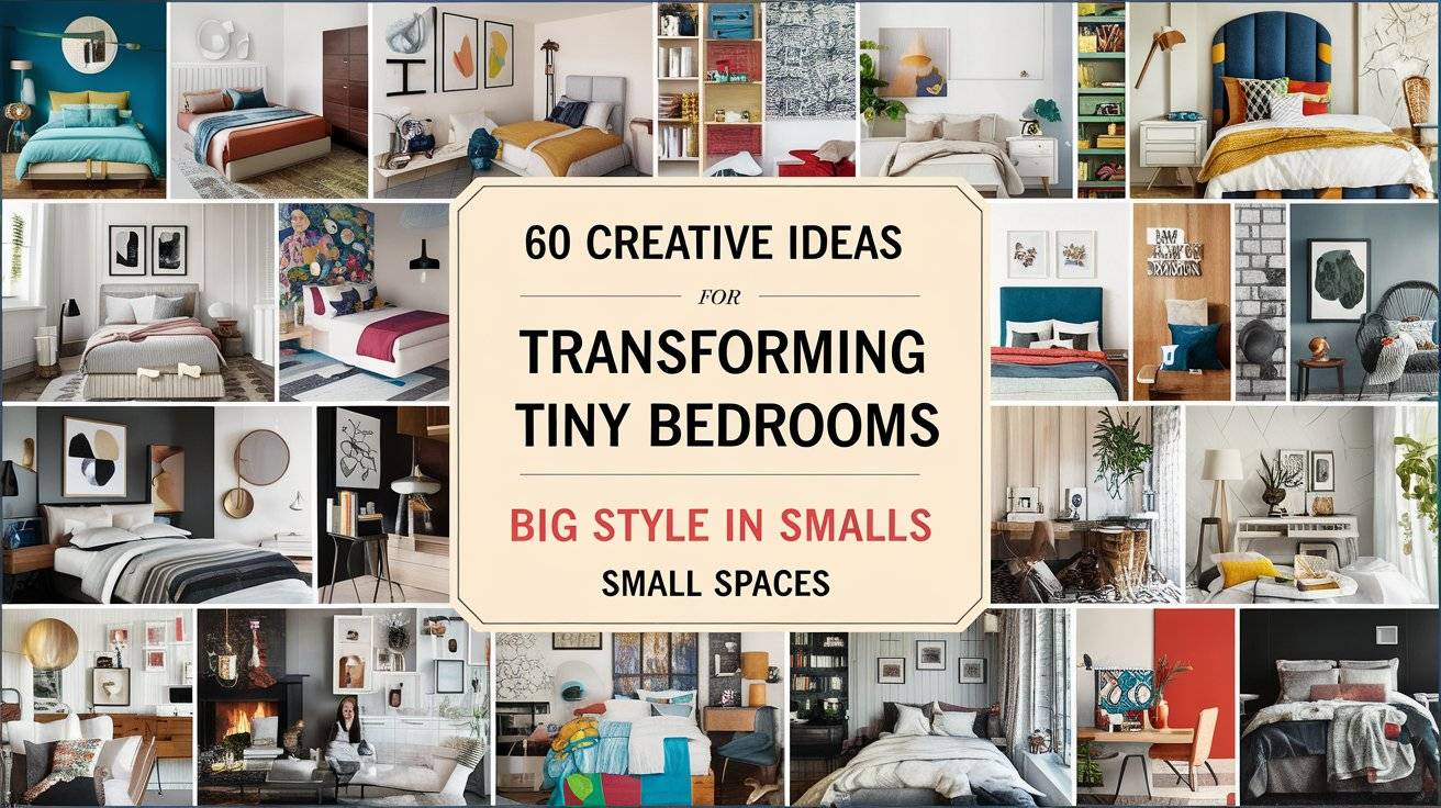 60 Creative Ideas for Transforming Tiny Bedrooms Big Style in Small Spaces