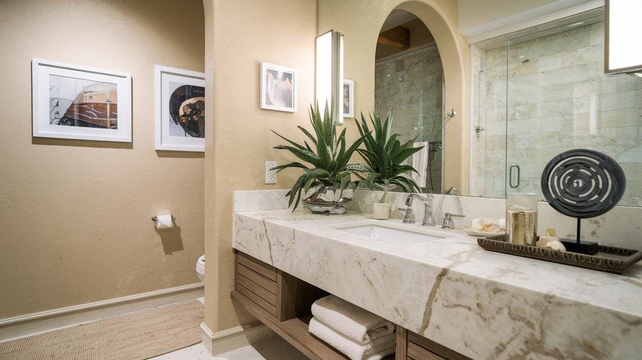 Backsplash and Countertop Bathroom Ideas to Transform Your Space