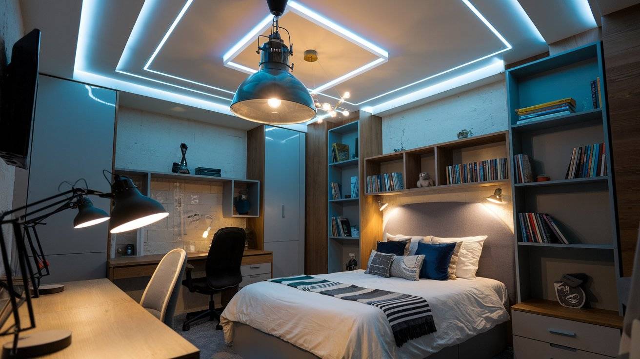 33 Cool And Unique Bedroom Designs For Teen Boys INFOR EASY HOME Cool Lighting Ideas For Teen Boys Bedrooms