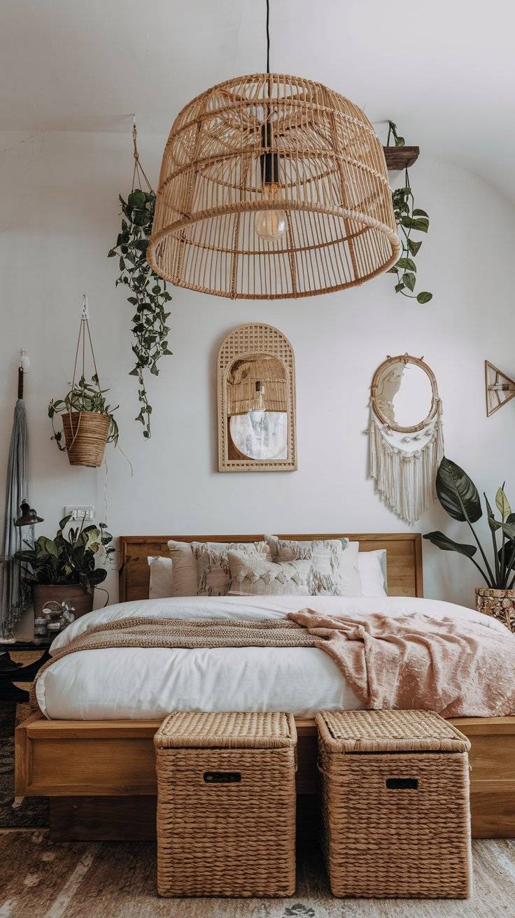 35 BOHO Bedroom Lighting Ideas: Cozy Tips for a Relax Bed - INFOR EASY HOME