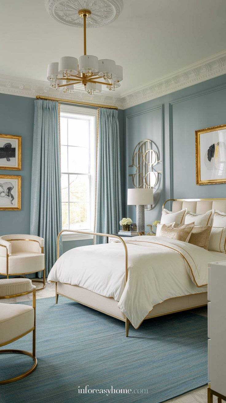 Transform Your Space: Modern Blue Bedroom Design Inspiration - INFOR ...