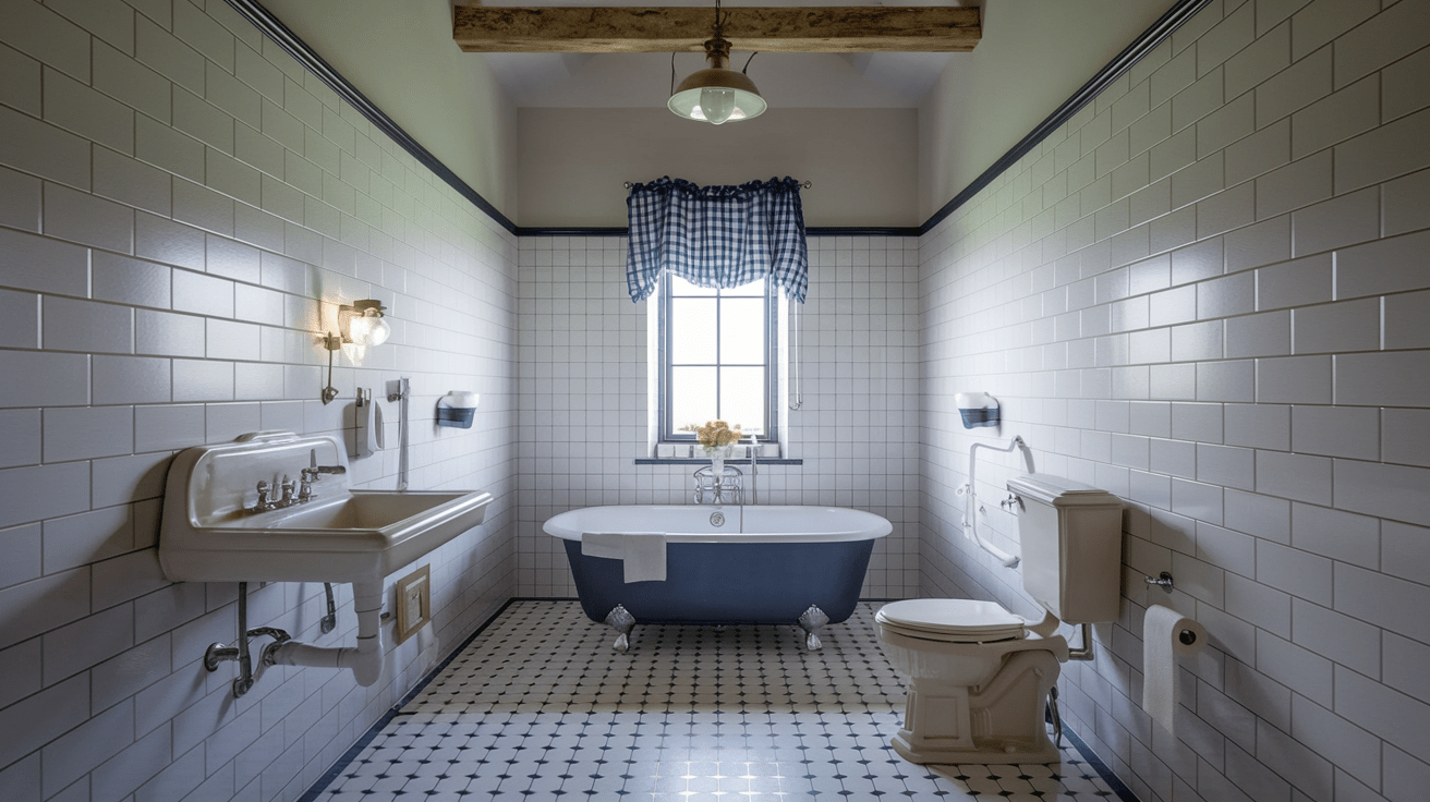 Use Tiles Effectively in a Farmhouse Bathroom