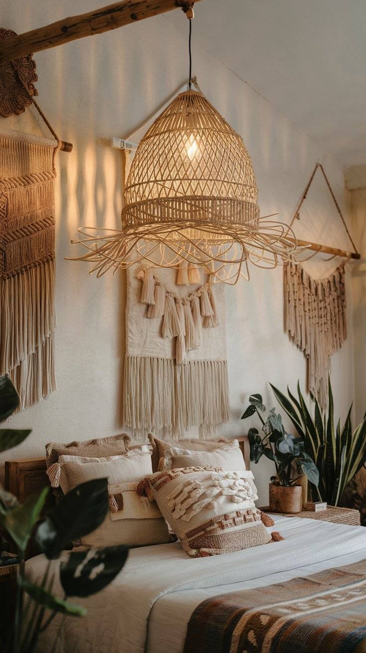 35 BOHO Bedroom Lighting Ideas: Cozy Tips for a Relax Bed - INFOR EASY HOME