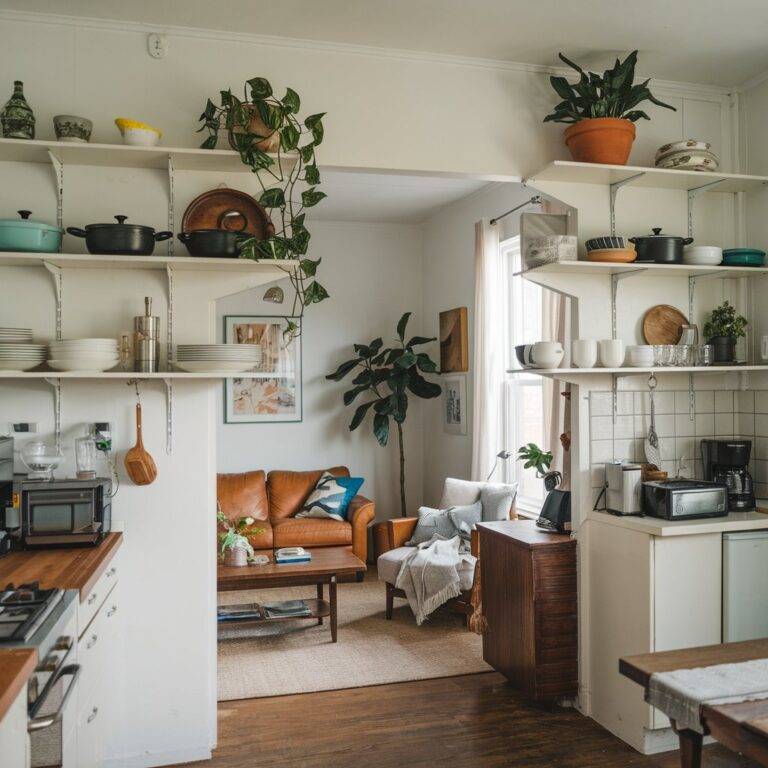 View of 30 Smart Ways to Open Your Kitchen into the Living Room - INFOR EASY HOME
