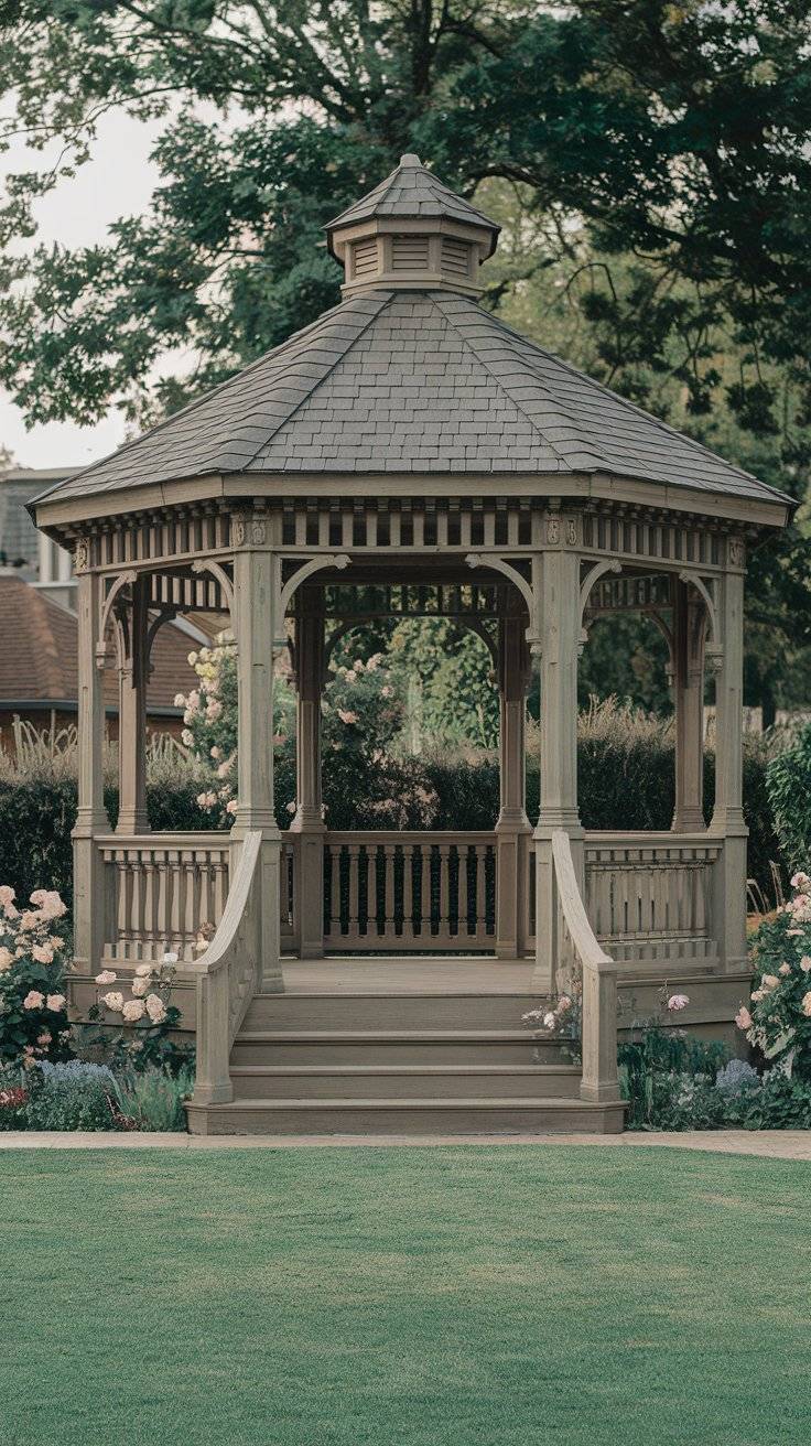 35 Backyard Unique Gazebo Designs Outdoor Space - INFOR EASY HOME
