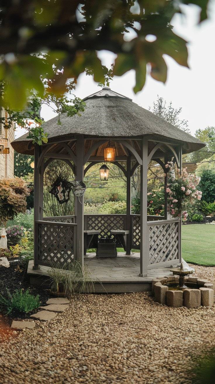 35 Backyard Unique Gazebo Designs Outdoor Space - INFOR EASY HOME