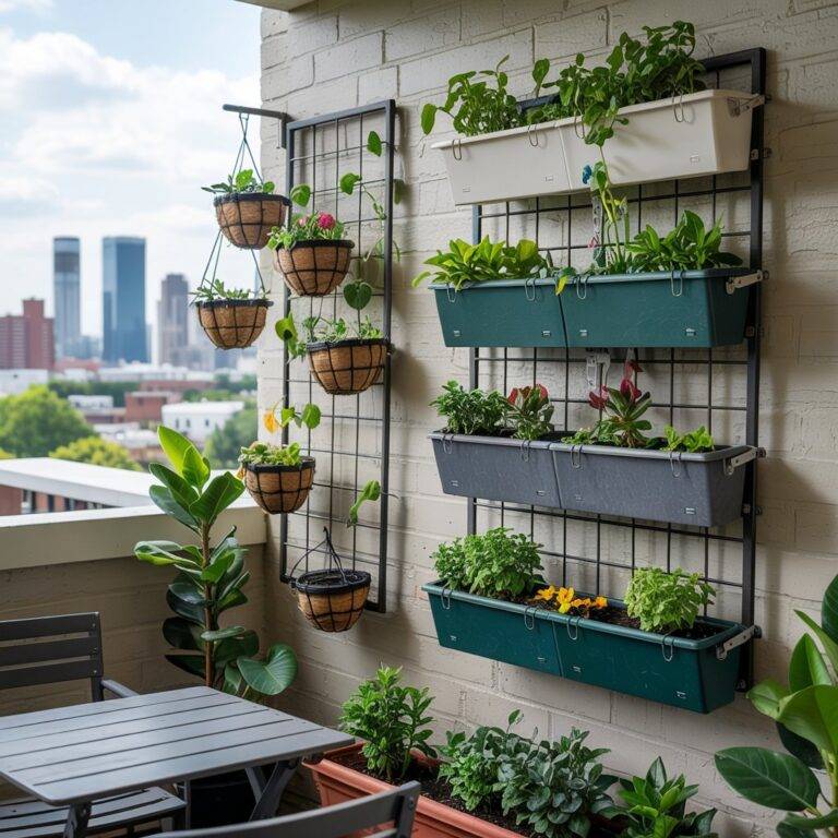 Beautiful view of City Apartment Balcony Vertical Garden Ideas