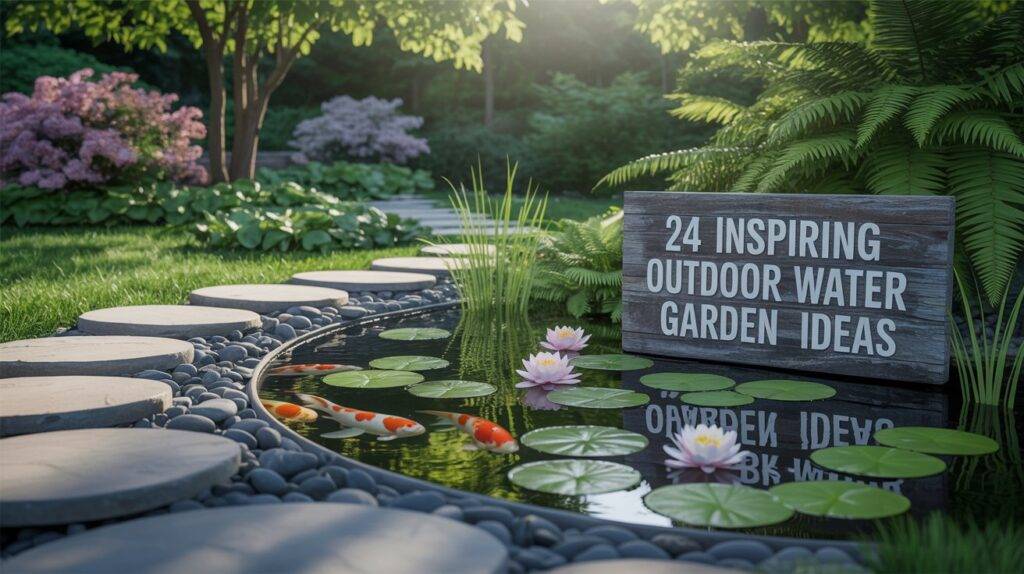 24 Outdoor Water Garden Ideas for a Peaceful Backyard Escape