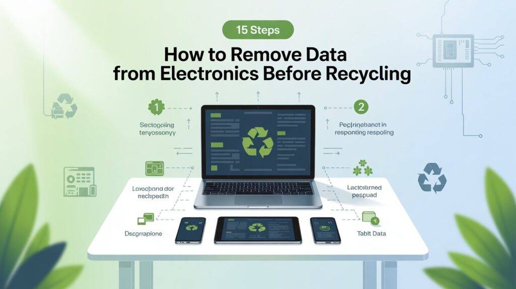 15 Steps How to Remove Data from Electronics before Recycling