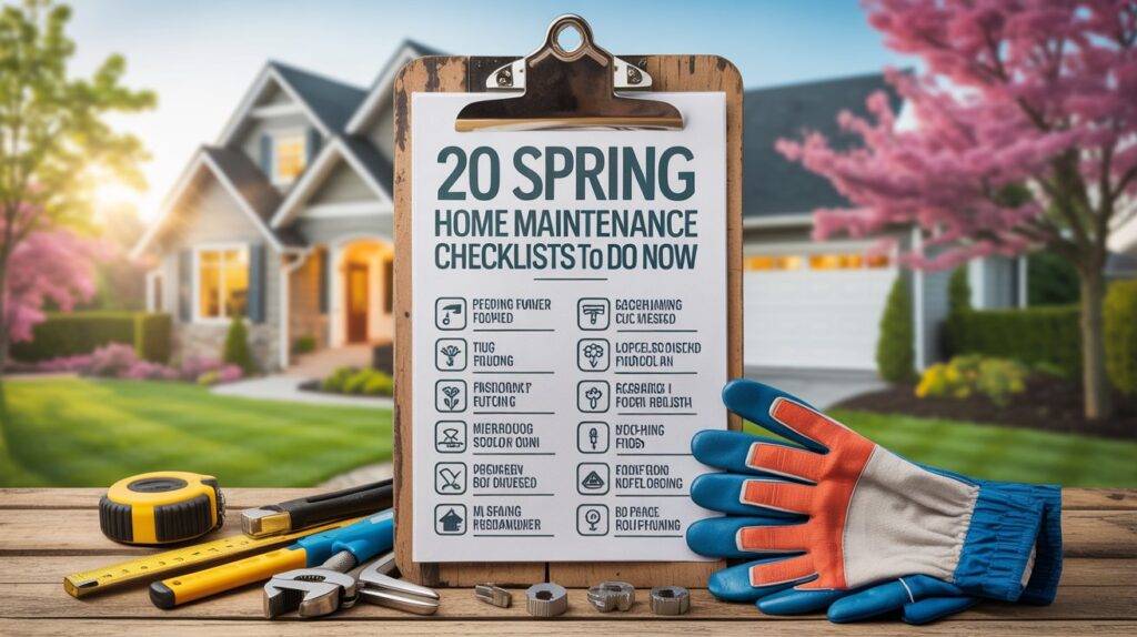 20 Spring Home Maintenance Checklists Tasks to Do Now