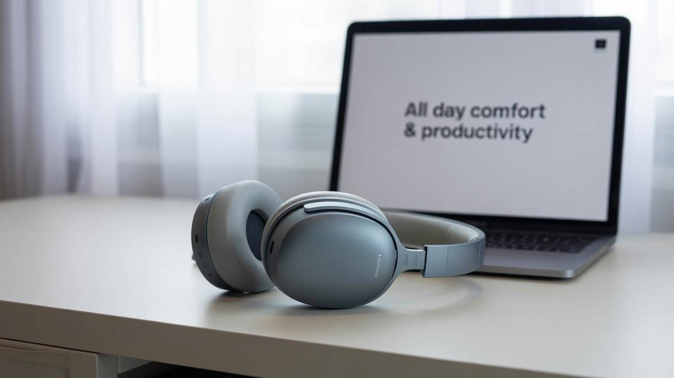 18 Lightweight Over-Ear Headphones All Day Comfort & Productivity