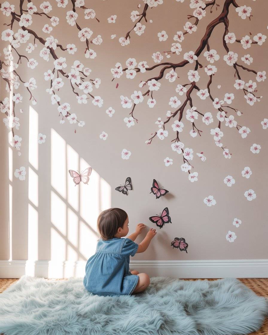 20 Cherry Blossom Inspired Kids Bedroom Ideas for a Calm, Magical Space ...
