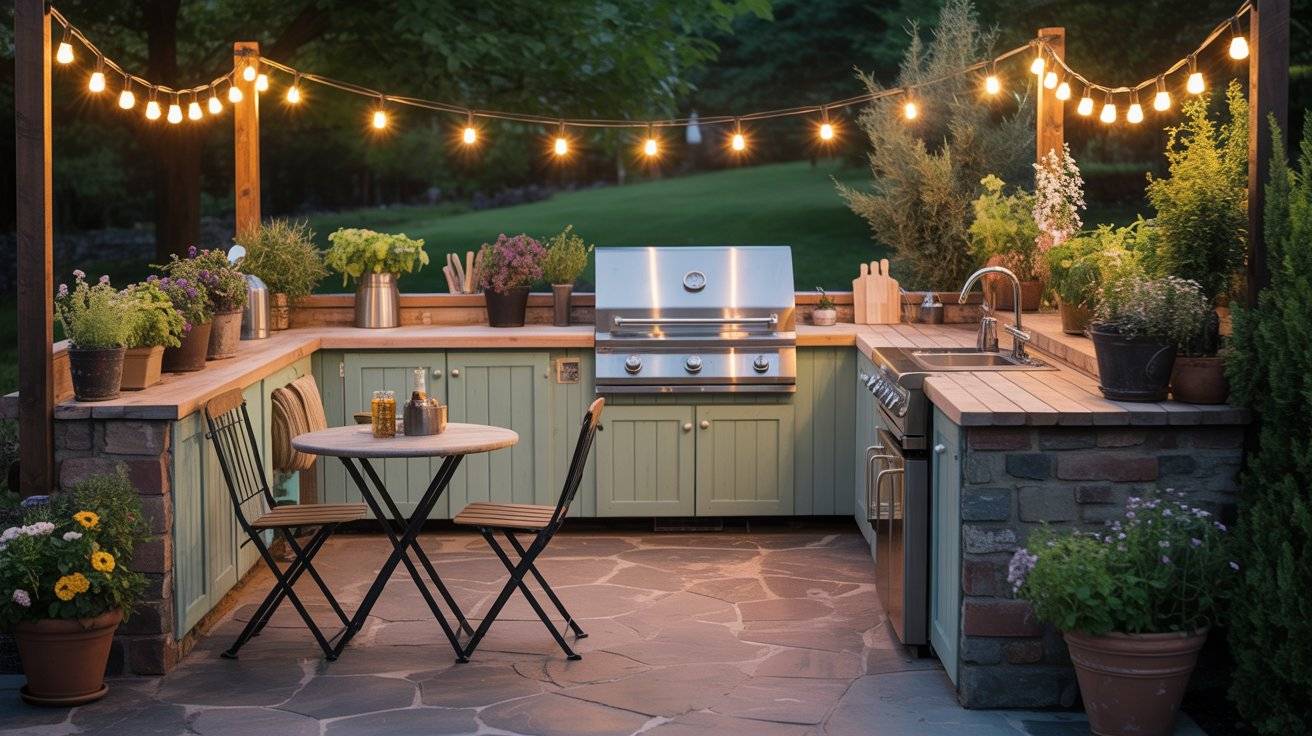 23 Budget-Friendly Outdoor Kitchen Ideas That Still Feel Warm - INFOR ...