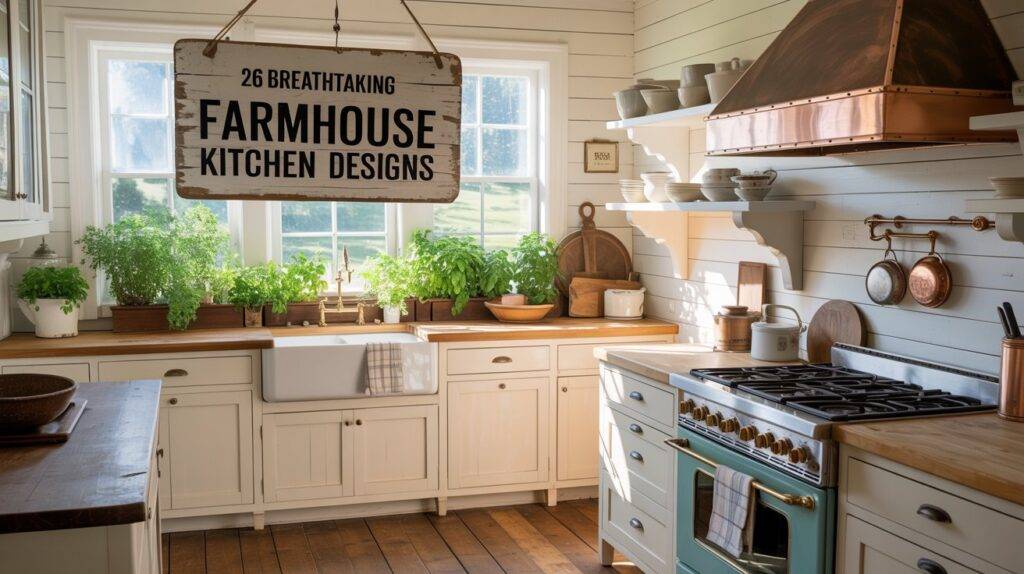 26 Breathtaking Farmhouse Kitchen Designs to Inspire Your Remodel