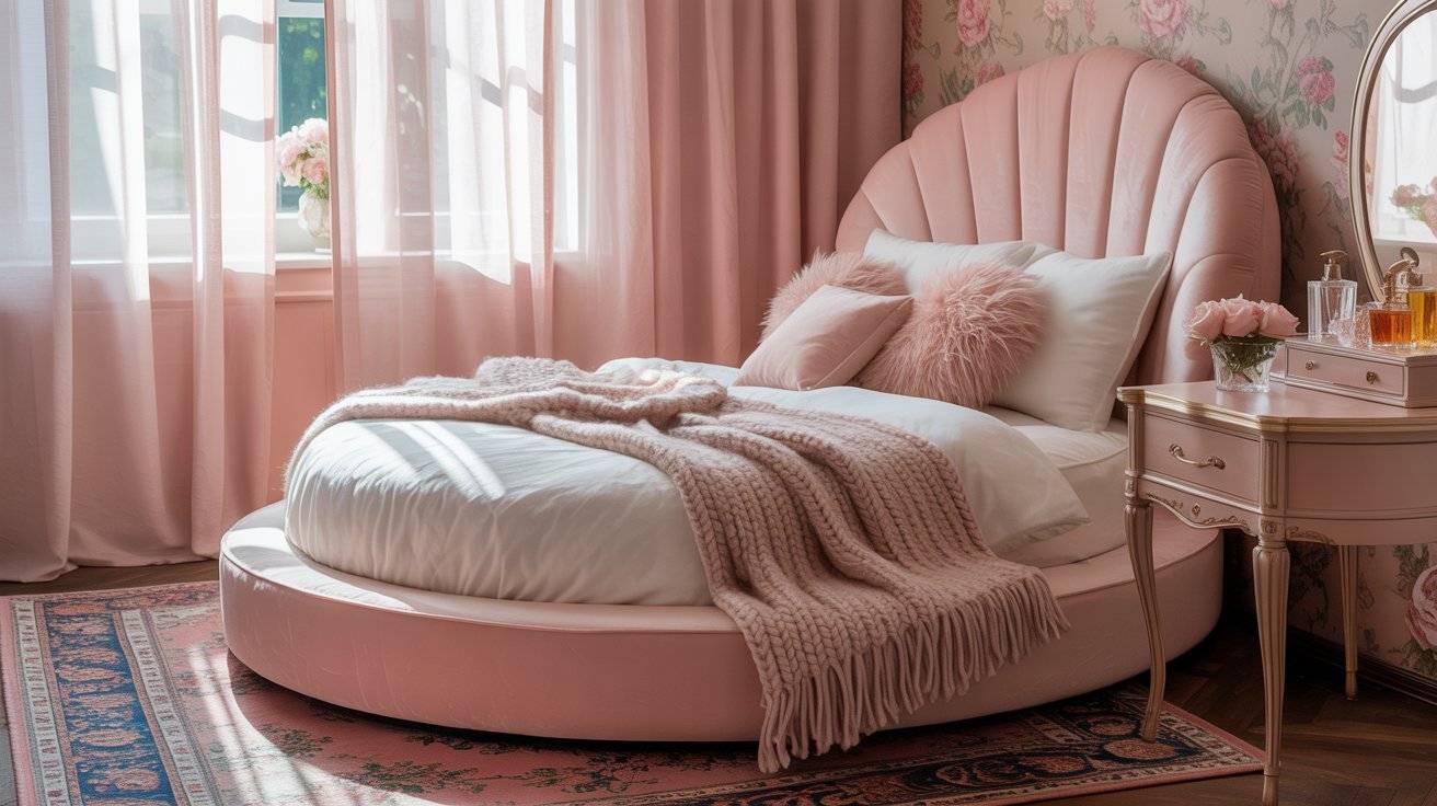 Soft Aesthetic pink Bedroom Idea 24 For Peaceful, Romantic Retreat