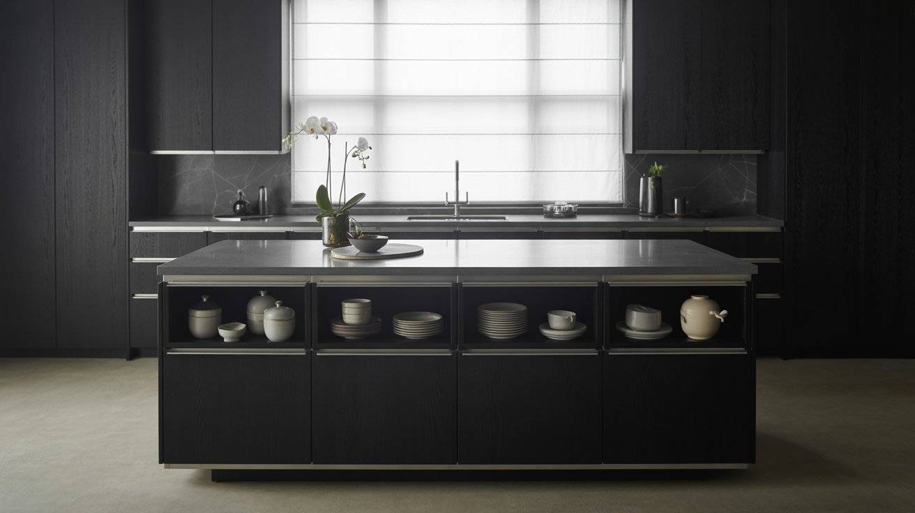 24 Organized Black Kitchen Ideas for a Modern Home