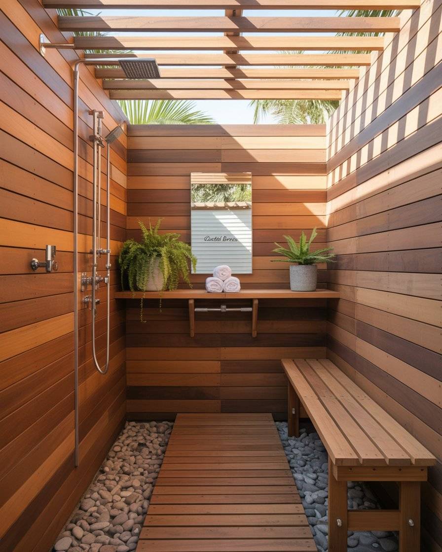 23 Outdoor Shower Ideas for a Fresh and Functional Backyard Setup ...