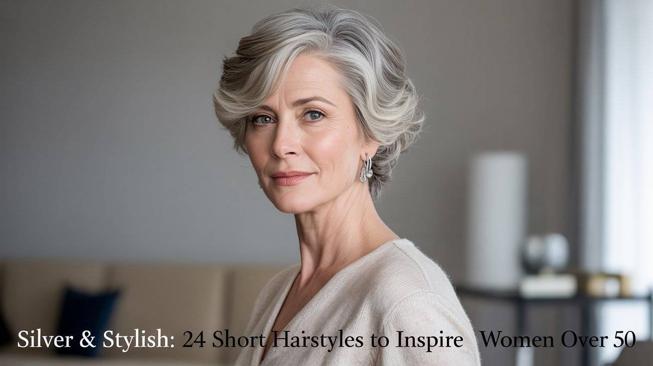 Silver & Stylish 24 Short Hairstyles to Inspire Women Over 50