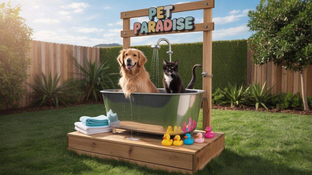 Cat and Dog Backyard Wash Station Essential Setup for Your Pet-Friendly Home