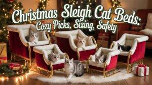 Christmas Sleigh Cat Beds: Cozy Picks, Sizing, Safety (2026)