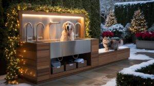 20 Backyard Christmas Modern Luxury Dog & Cat Wash Station Ideas