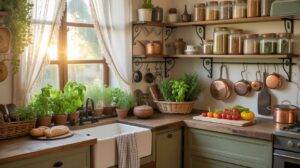 Eco-Friendly Cottagecore Kitchen: A Cozy, Sustainable, Nature-Inspired
