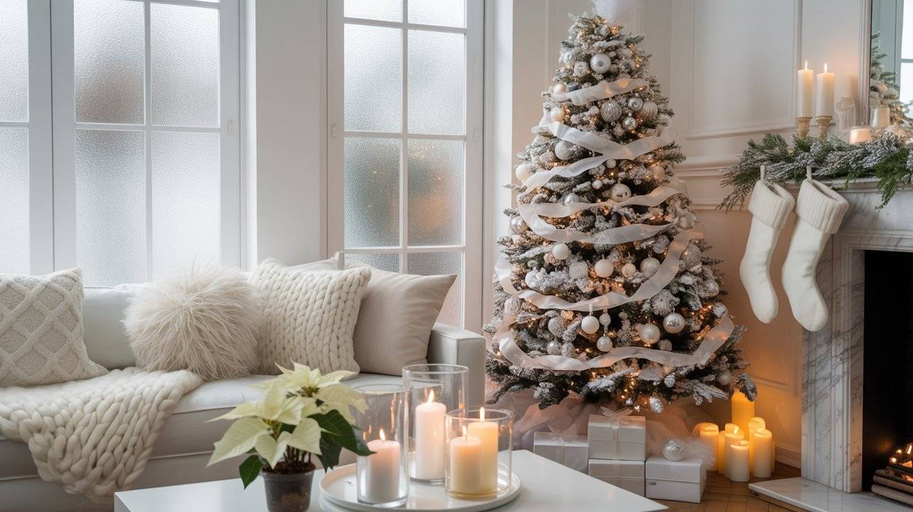 20 White Christmas Decor Inspiration Ideas for a Calm and Cozy Home