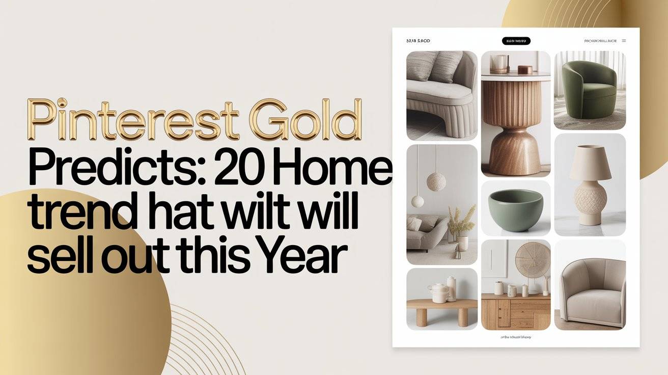 Pinterest Gold Predicts: 20 Home Trends That Will Sell Out This Year