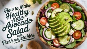 How to Make Healthy Keto Avocado Salad with Fresh Vegetables