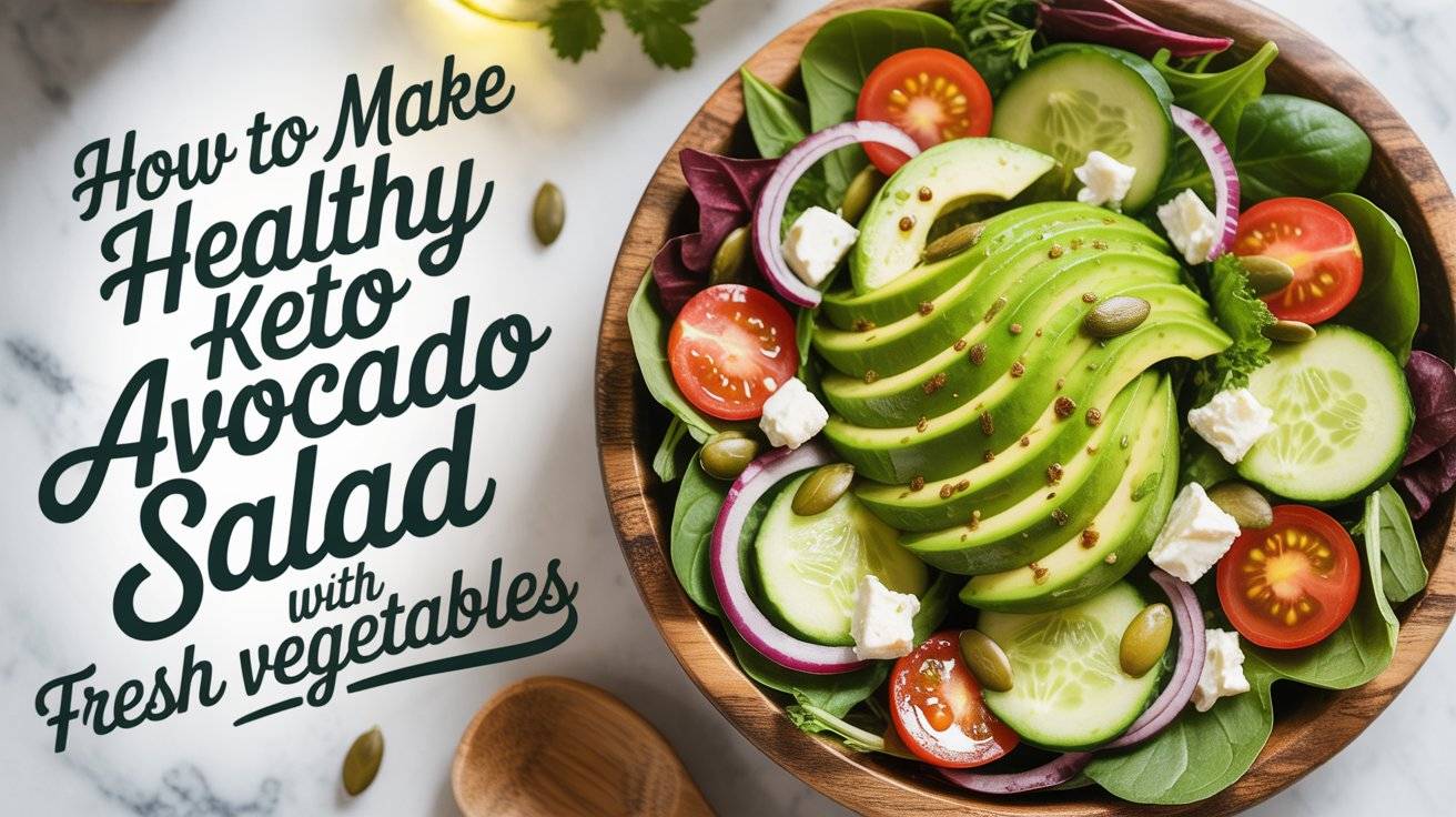 How to Make Healthy Keto Avocado Salad with Fresh Vegetables