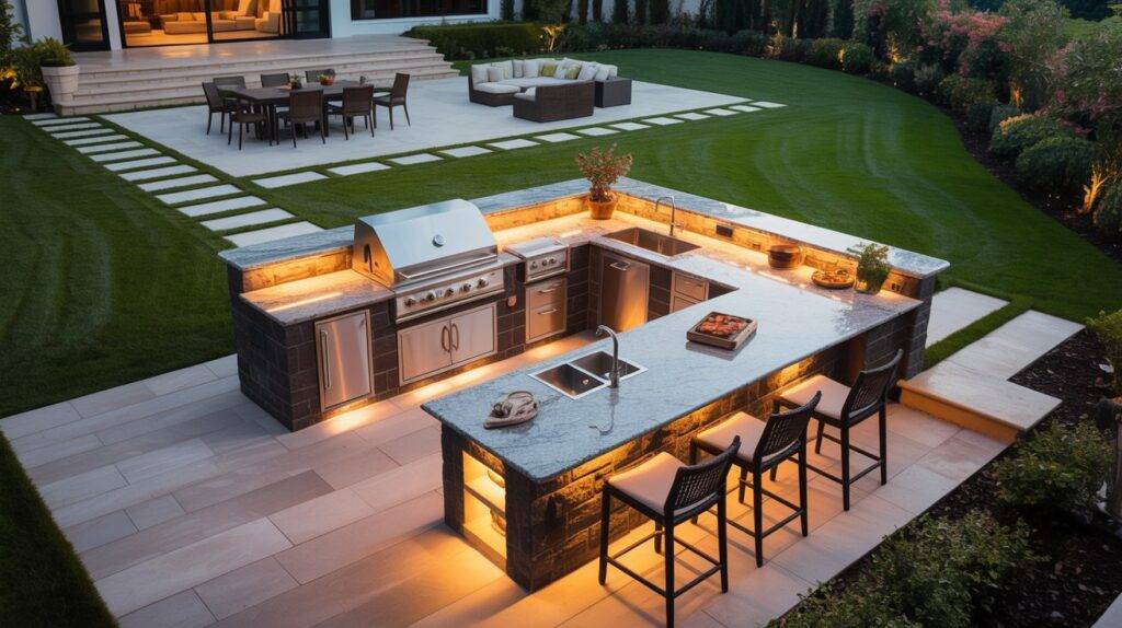 Outdoor Kitchen Layout Ideas Improve Flow Your Backyard Space - INFOR ...