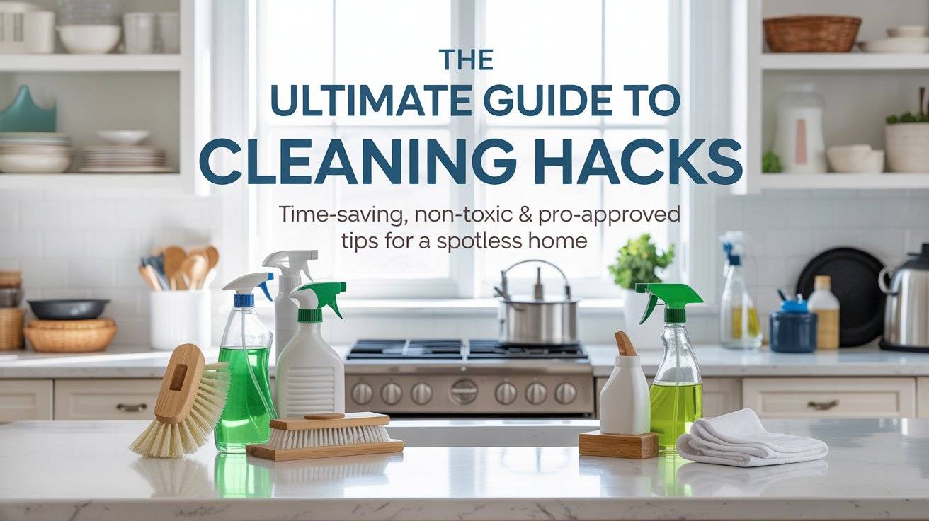 The Ultimate Guide to Cleaning Hacks: Time Saving Non Toxic Approved Tips