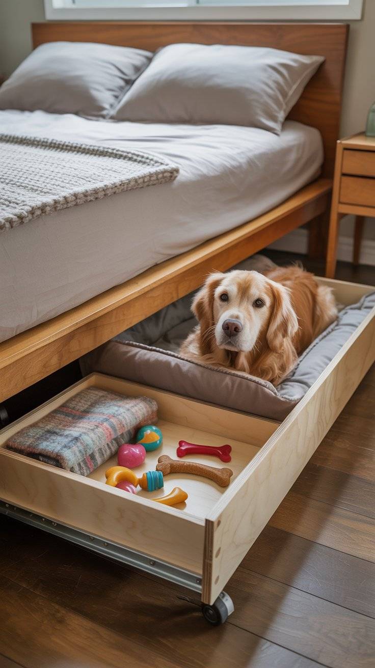 DIY Under Bed Dog Bed: Space-Saving Drawer Idea - INFOR EASY HOME