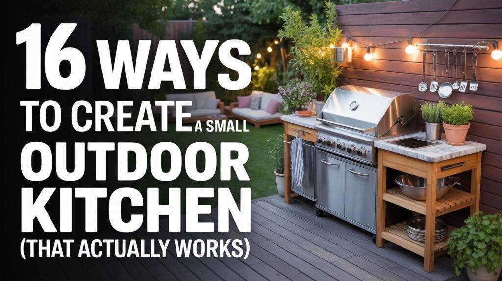 16 Ways to Create a Small Outdoor Kitchen (That Actually Works) - INFOR ...