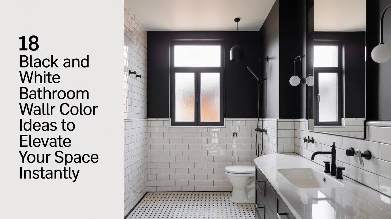 18 Black and White Bathroom Wall Color Ideas to Elevate Your Space Instantly