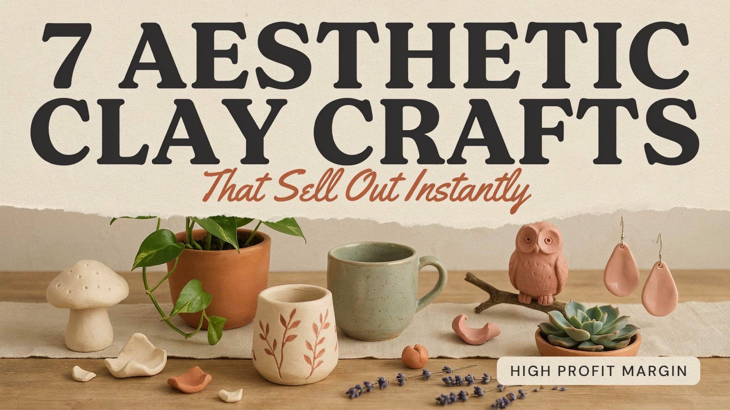Aesthetic Clay Crafts That Sell Out Instantly (High Profit Margin)