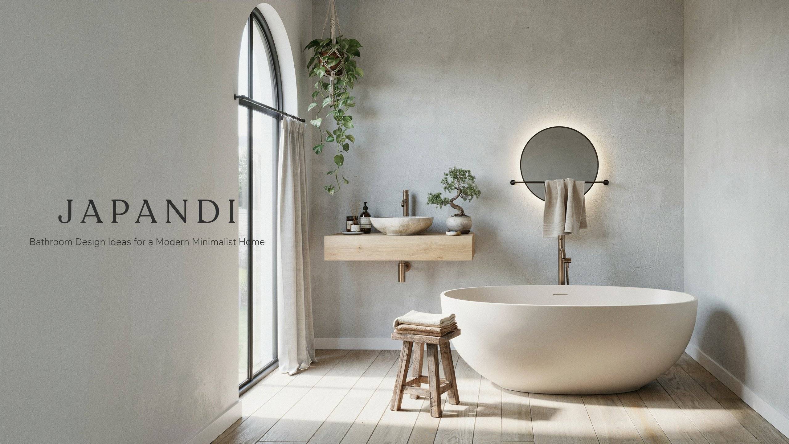 Japandi Bathroom Design Ideas for a Modern Minimalist Home