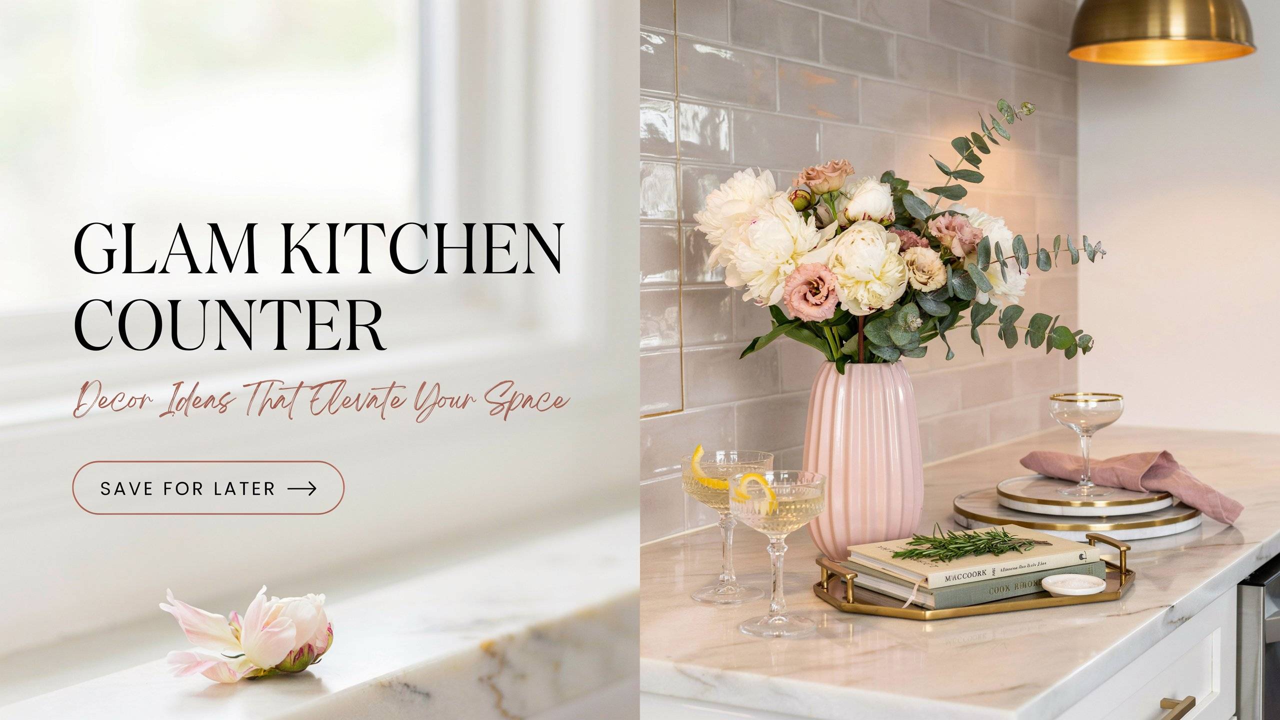 Glam Kitchen Counter Decor Ideas That Elevate Your Space